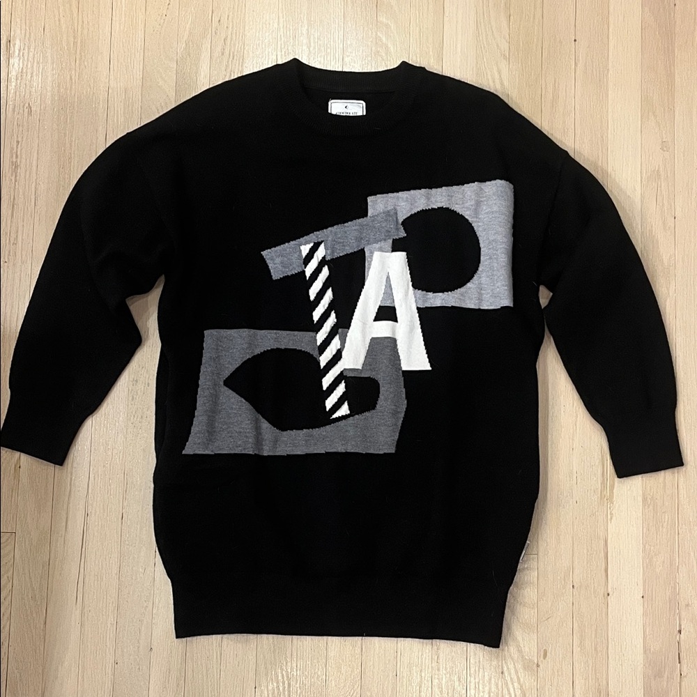 Chocoolate - Black Wool Fall/Winter Sweater *** Yes XS but MEDIUM fit ***